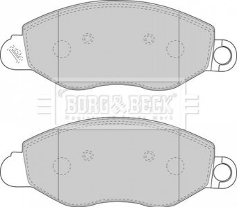 Комплект гальмівних колодок, дискове гальмо BORG & BECK BBP1714