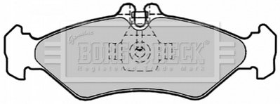 Комплект тормозных колодок, дисковый тормоз BORG & BECK BBP1491
