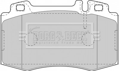 Комплект тормозных колодок, дисковый тормоз BORG & BECK BBP1756