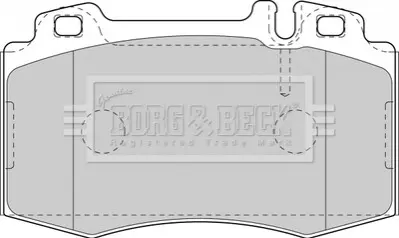 Комплект тормозных колодок, дисковый тормоз BORG & BECK BBP1756