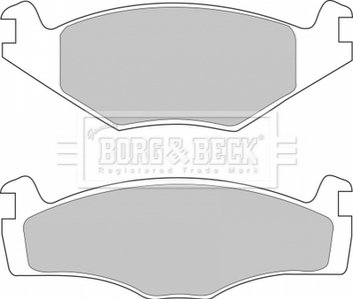 Комплект тормозных колодок, дисковый тормоз BORG & BECK BBP1420 (фото 1)