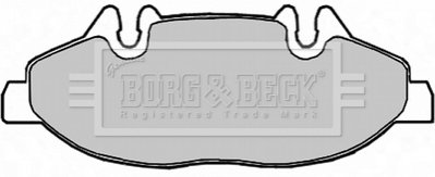 Комплект гальмівних колодок, дискове гальмо BORG & BECK BBP1949 (фото 1)