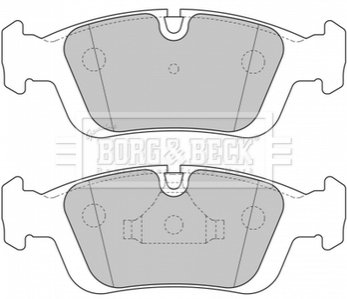 Комплект тормозных колодок, дисковый тормоз BORG & BECK BBP1627 (фото 1)