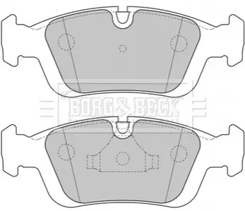 Комплект гальмівних колодок, дискове гальмо BORG & BECK BBP1627