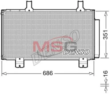 Конденсатор кондиционера HONDA Accord VIII "08>> DENSO DCN40028