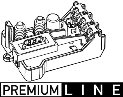 Реостат пічки E65/E67 3.0-6.0 01-08 (+AC) MAHLE / KNECHT ABR30000P