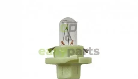 Автолампа 12V 2W BX8. 4D Green (в щиток приладів) Ring R509TMGR