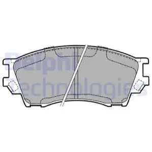 Комплект тормозных колодок, дисковый тормоз Delphi LP1063