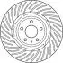 Диск гальмівний AUDI A4/A5/Q5 "F "D=345mm "08>> TRW DF6014S (фото 2)