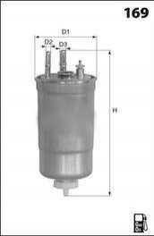 Фильтр топлива (аналогWF8438/KL485/5D) MECAFILTER ELG5400