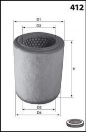 Фильтр воздуха (аналогWA9732/LX2607/2) MECAFILTER EL9405