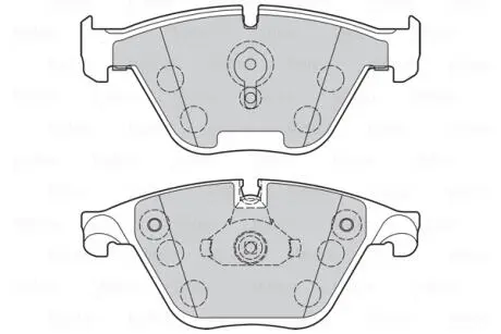 Тормозные колодки дисковые BMW 5/6/7 "F "04-18 Valeo 302273