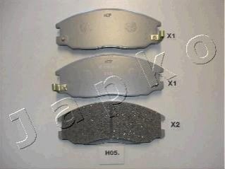 Комплект гальмівних колодок, дискове гальмо JAPKO 50H05