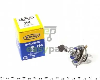 Автолампа H4 24V 75/70W P43t Halogen Headlamp Ring R475