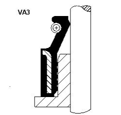 Сальник клапану VA036,0-10,00/12,50X11,50FKM CORTECO 49472906