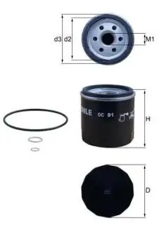Фильтр масляный Mahle BMW Motorr-Cycle R-Mod MAHLE / KNECHT OC91D