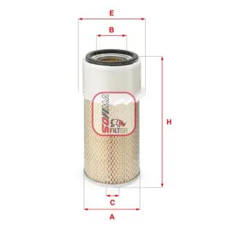 Фильтр воздушный MITSUBISHI "2,3-2,5 "86-04 SOFIMA S2950A