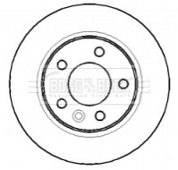 Тормозной диск BORG & BECK BBD4387 (фото 1)