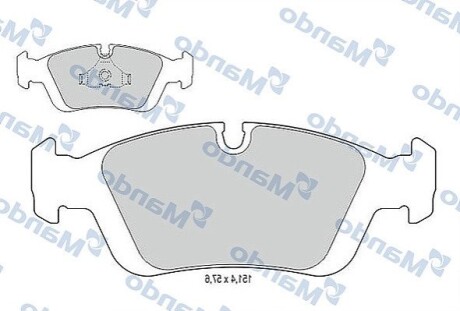 Тормозные колодки к дискам MANDO MBF015400