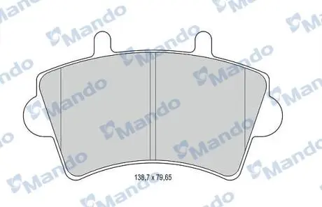Тормозные колодки к дискам MANDO MBF015025
