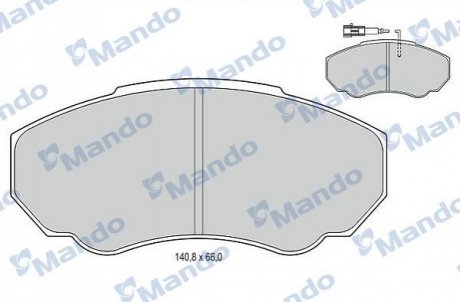 Гальмівні колодки до дисків MANDO MBF015029 (фото 1)