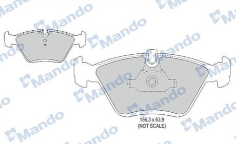 Тормозные колодки к дискам MANDO MBF015406