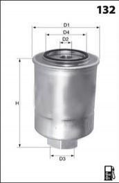 Фильтр топлива (аналогWF8395/KC226) MECAFILTER ELG5380