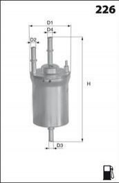 Фильтр топлива (аналогWF8386/KL572) MECAFILTER ELE6106