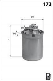 Фильтр топлива (аналогWF8380/KL497) MECAFILTER ELG5330 (фото 1)