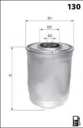 Фільтр палива (аналогWF8460/KL788) MECAFILTER ELG5406