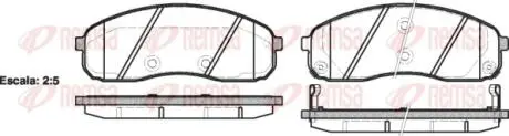 Колодки гальмівні дискові REMSA 124402