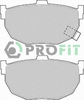Комплект тормозных колодок, дисковый тормоз PROFIT 50000638 (фото 1)
