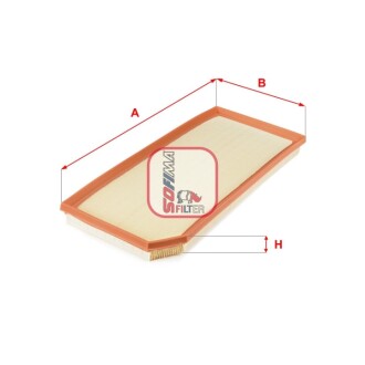 Фільтр повітряний AUDI/SEAT/VW "2,0 "06-11 SOFIMA S3657A
