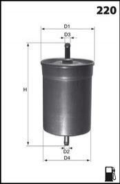Фильтр топлива (аналогWF8033/KL14) MECAFILTER ELE6011
