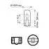 Фото 3 - автолампа W2,2W 12V 2,2W W2,1X9,5d PHILIPS 12960CP Автолампа W2,2W 12V 2,2W W2,1X9,5d PHILIPS 12960CP (фото 3)