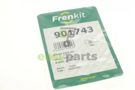 Планка супорта (переднього) прижимна (к-кт) Honda CR-V 01-07 (Akebono) FRENKIT 901743