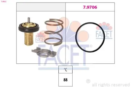 Термостат Fiat Ducato 2.0-2.3 D 11-> FACET 7.8822