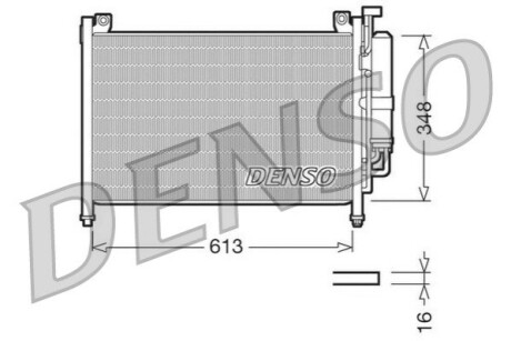 Радиатор кондиционера MAZDA 2 (DE) 07- DENSO DCN44002