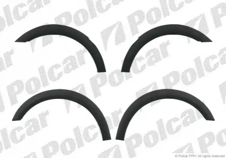 Накладки на крила (4 шт.) лівий+правий Polcar 9538KN-6