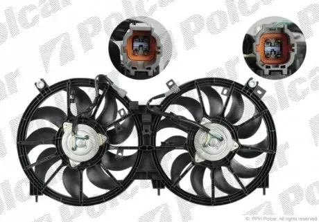 Вентилятор с корпусом / кронштейном Polcar 274923W1