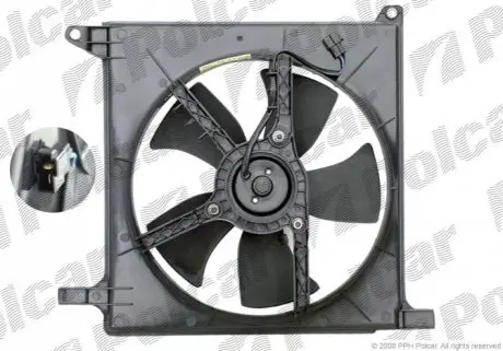Вентилятор з корпусом / кронштейном Polcar 291023W1