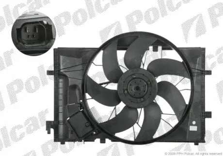Вентилятор з корпусом / кронштейном Polcar 500323W1