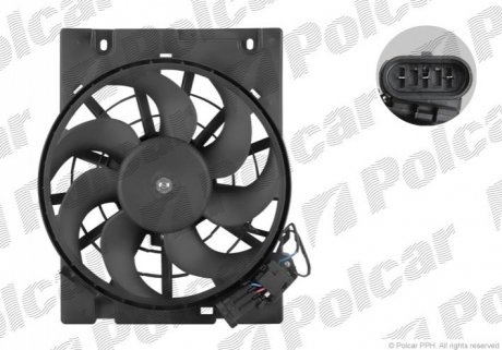 Вентилятор с корпусом / кронштейном Polcar 550823W1 (фото 1)