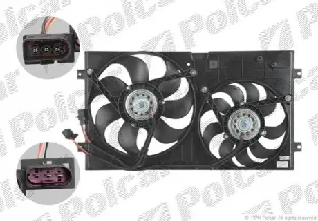 Вентилятор з корпусом / кронштейном Polcar 950123W1