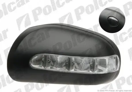 Корпус дзеркала зовнішнього правий Polcar 503055PM