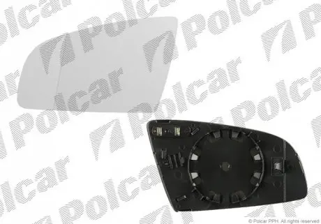 Вставка наружного зеркала левая Polcar 1334541M