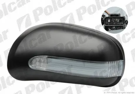 Корпус зеркала наружного левый Polcar 502554PM