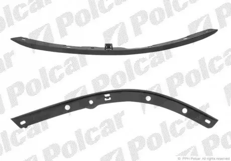 Спойлер бампера переднього правий Polcar 456025-2