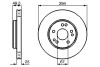 Диск гальмівний перед. (вентил.) DB W124, W461(G-klasse) (294*25) BOSCH 0986478428 (фото 1)