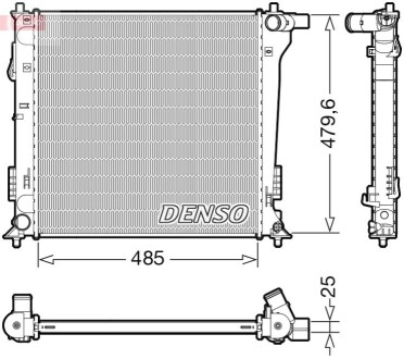 Радіатор HYUNDAI Tucson \'\'15>> DENSO DRM41020